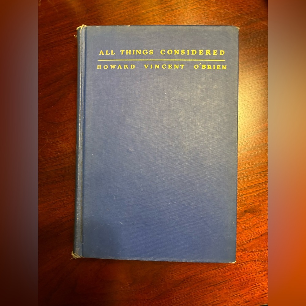 Vintage 1st edition All Things Considered
